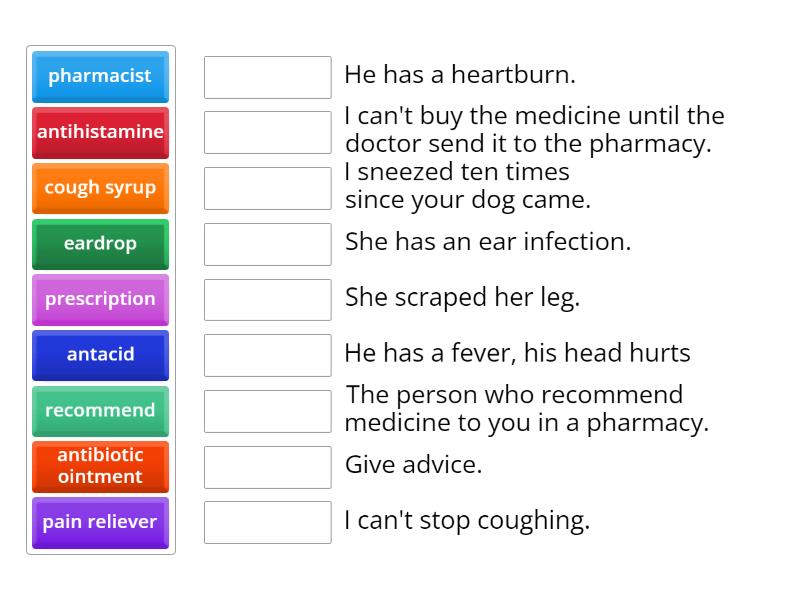 Medical Words - Match up