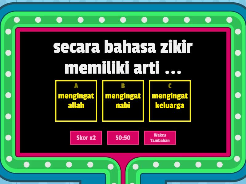 Kuis Soal Dzikir Dan Do'a - Gameshow Quiz