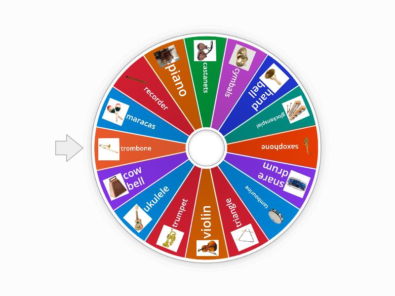 Musical Instruments - Spin the wheel