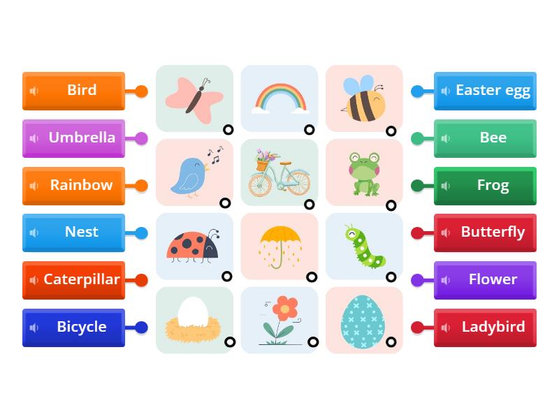 Hello Spring! Label the picture - Labelled diagram