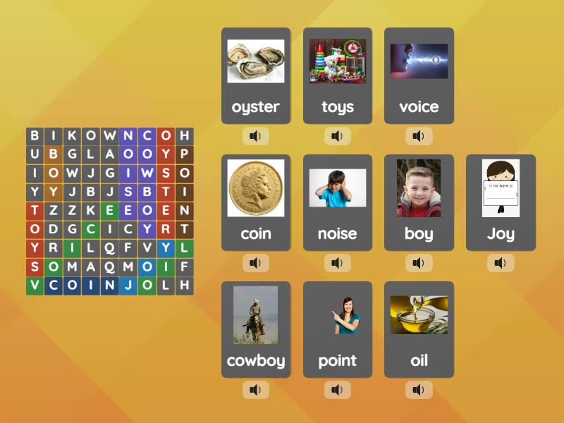 AS3 U8 phonics (oi-oy) - Wordsearch