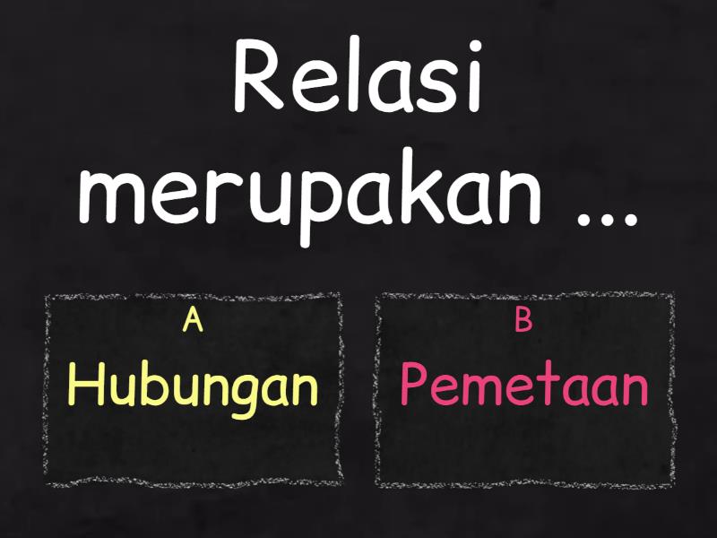 Relasi Dan Fungsi - Quiz