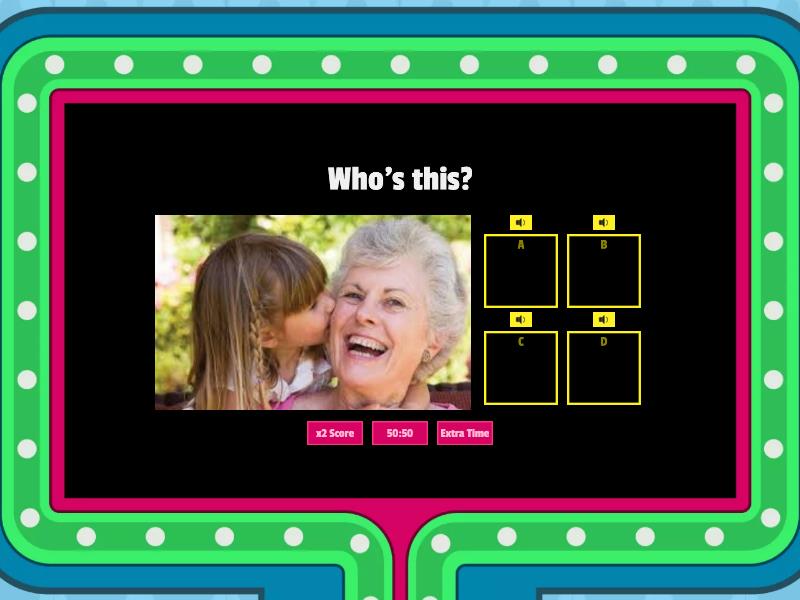 Grade 3 - Unit 11 - My Family - Gameshow - Gameshow quiz