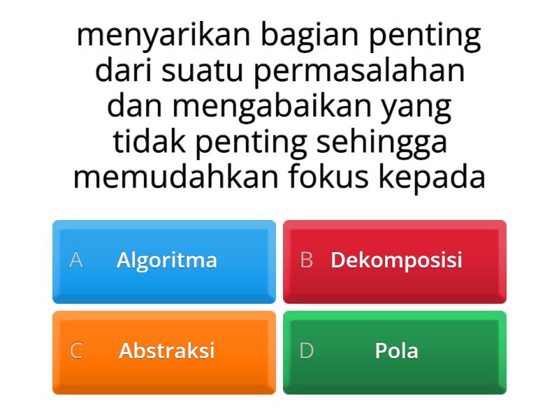 Berfikir Komputasional - Quiz