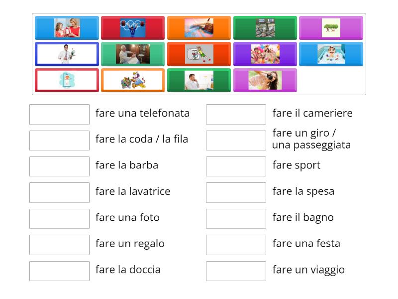 Il Verbo Fare Match Up 