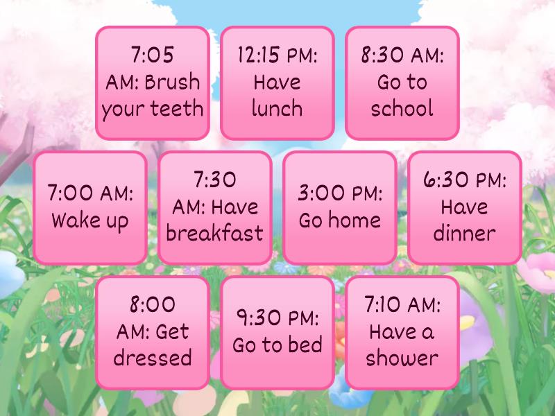 ROUTINE - CHARADES - Flip tiles