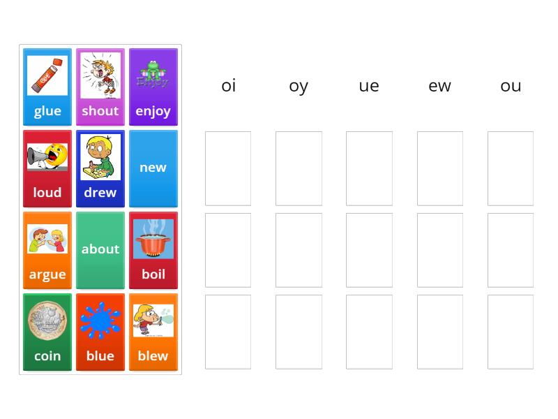 P2 Grid 3 revision sort task - Group sort
