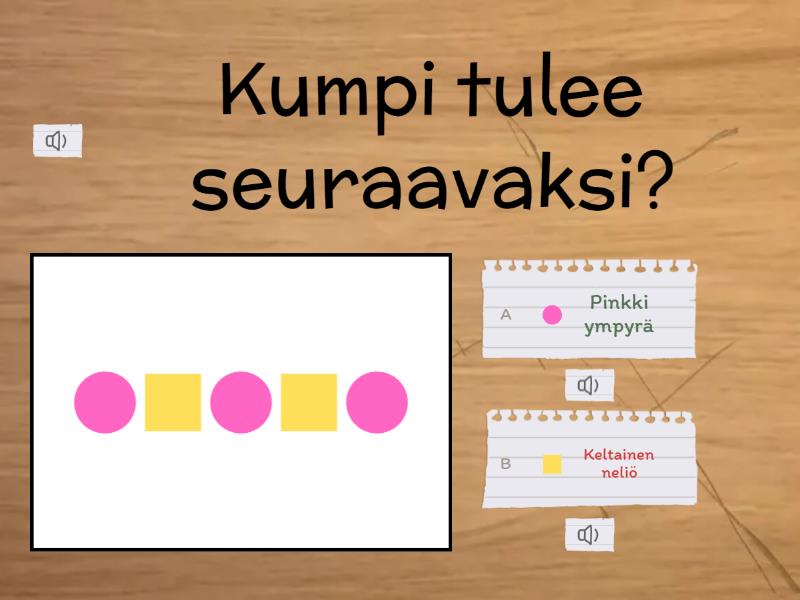 Sarjoittaminen Quiz