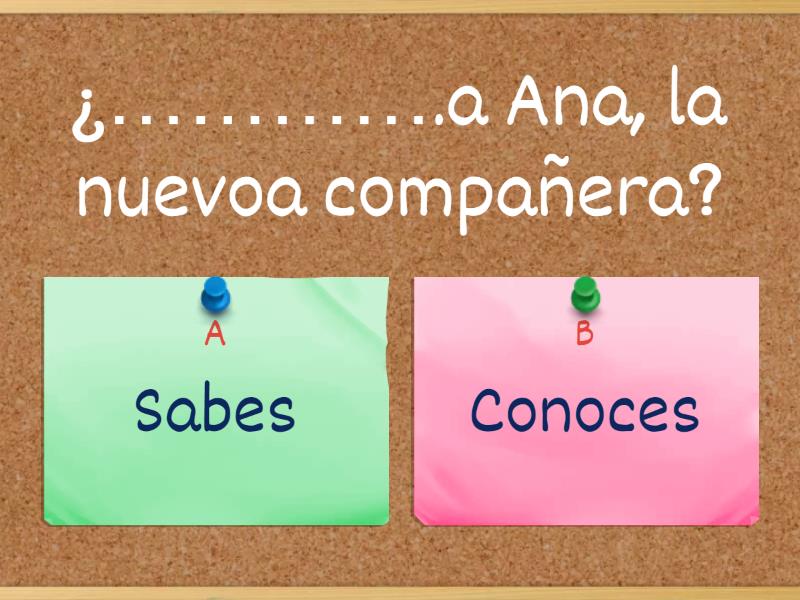 ¿Saber O Conocer? - Quiz