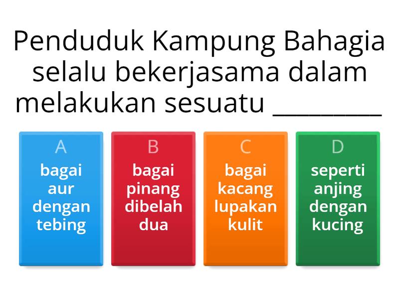 LATIHAN PERIBAHASA - Quiz