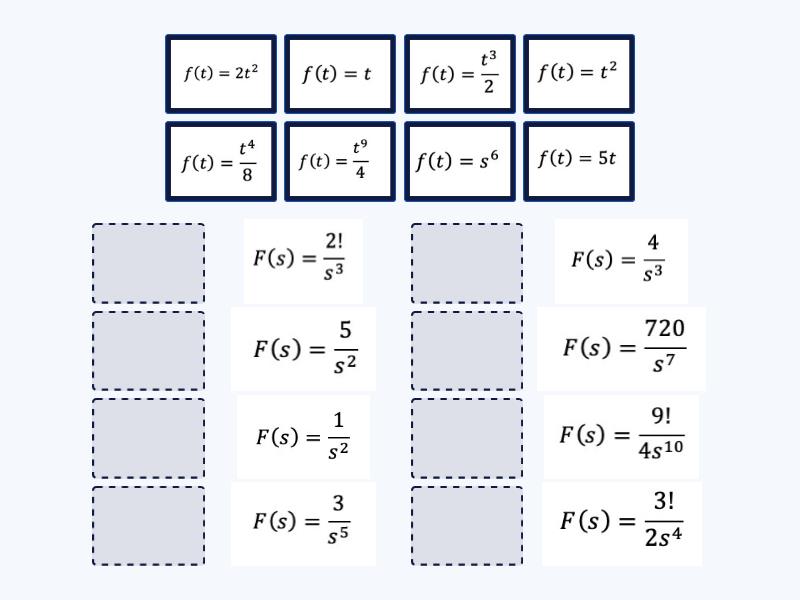 Inverse Laplace - Powers - Match up