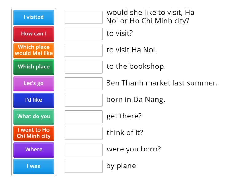Unit 19 Which Place Would You Like To Visit