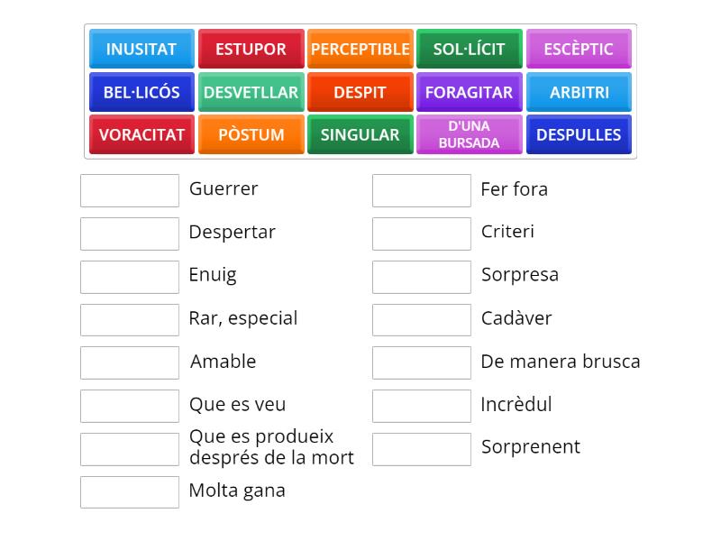 vocabulari-match-up
