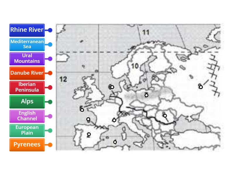 Physical Map - Labelled diagram