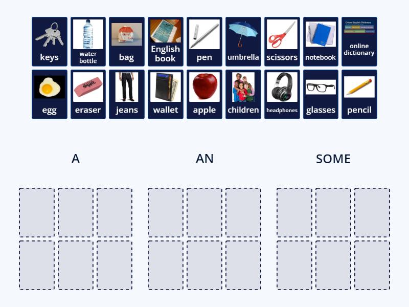 a - an - some - Group sort