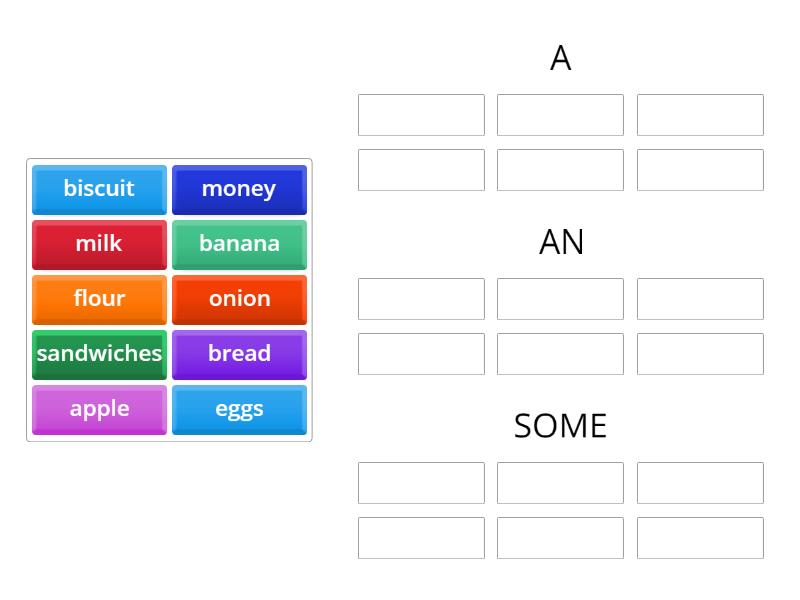 BASIC 5 - A / AN / SOME - Group sort