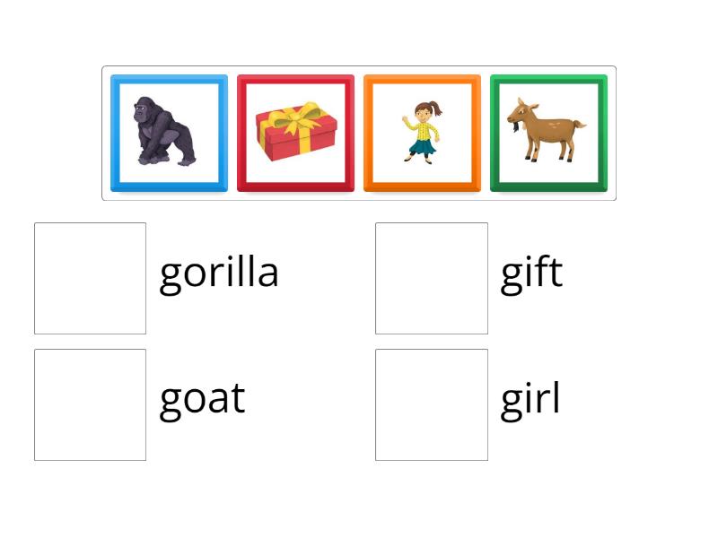 Magic 1 Oxford Phonics Letter Gg - Match up