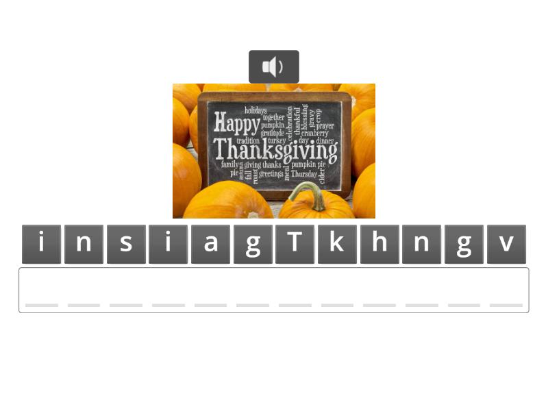 On Thanksgiving / Under My Bed - Anagram