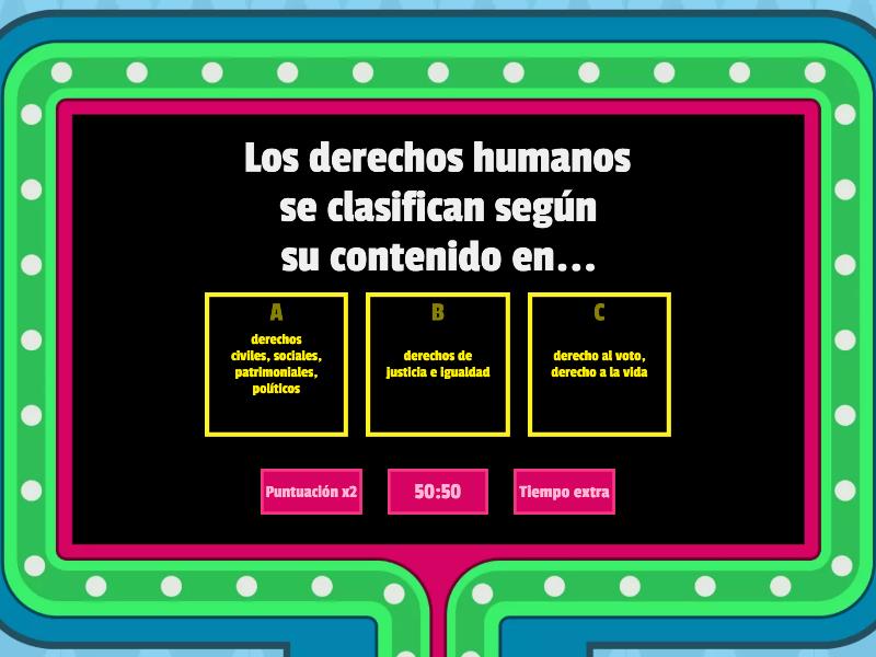 DERECHOS HUMANOS - Concurso De Preguntas