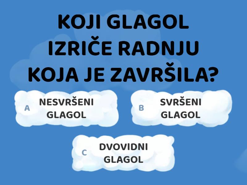 GLAGOLI PO VIDU - Kviz