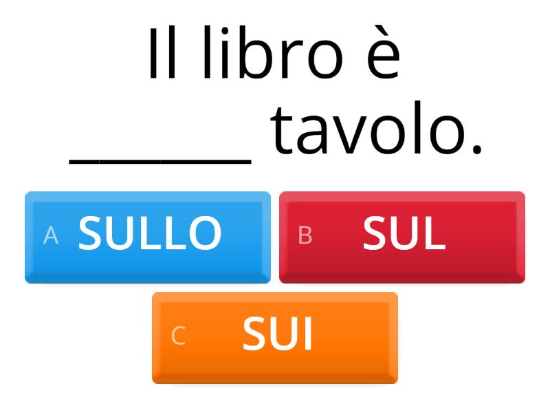 Preposizioni Articolate - Quiz