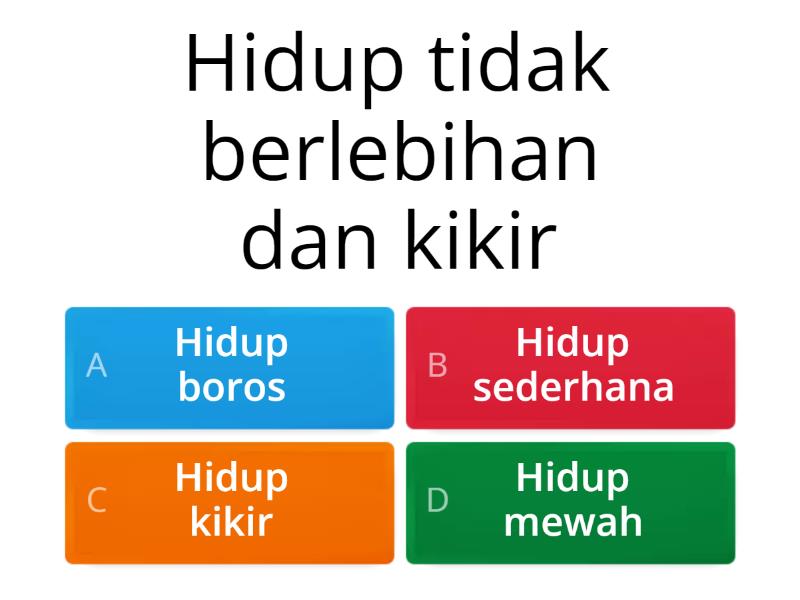 GAME HIDUP SEDERHANA - Quiz