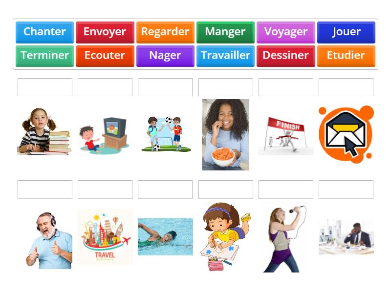 Vocabulaire Les Verbes en -ER (1): Quelle Verbe? - Match up