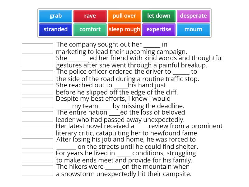 Roadmap b2+ unit 1B Vocabulary, Extra - Une las parejas