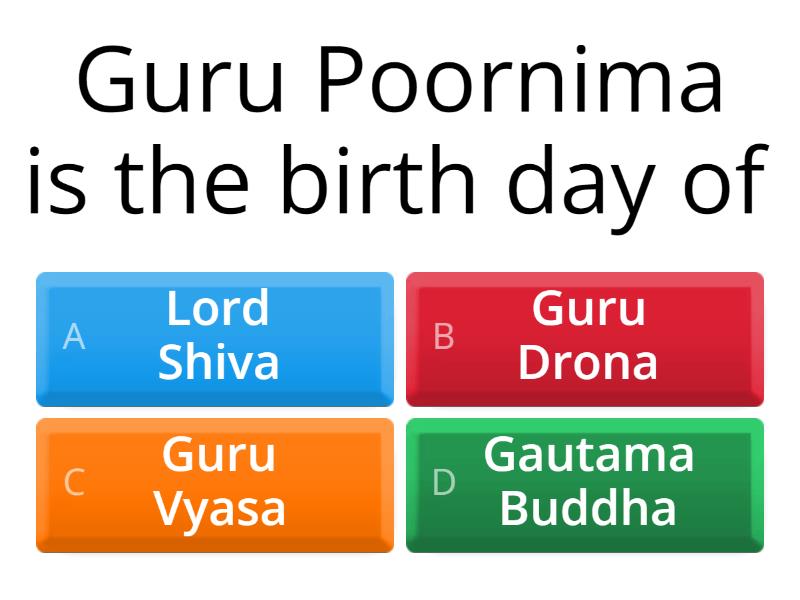 Guru Poornima_ - Quiz