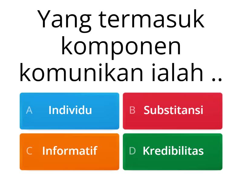 Kuis Materi Komunikasi - Quiz