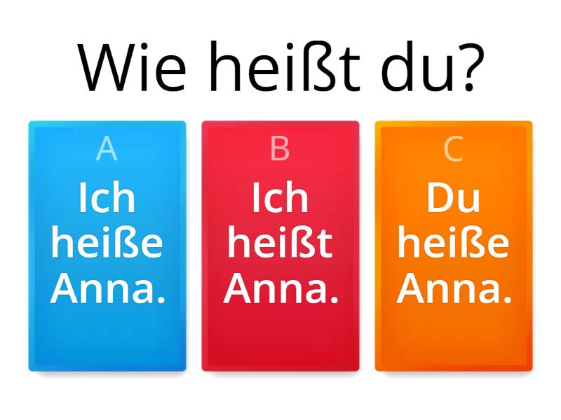 A1 L1 Wie heißt du? Woher kommst du? Quiz