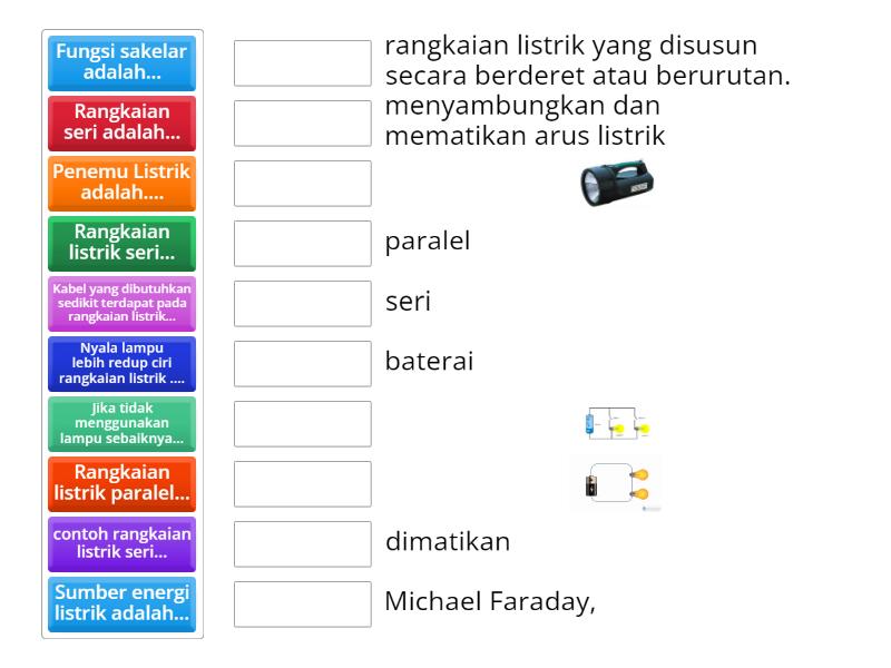 Rangkaian Listrik - Match Up