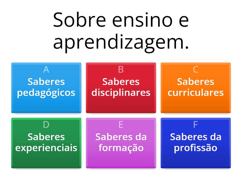 Saberes Docentes - Quiz