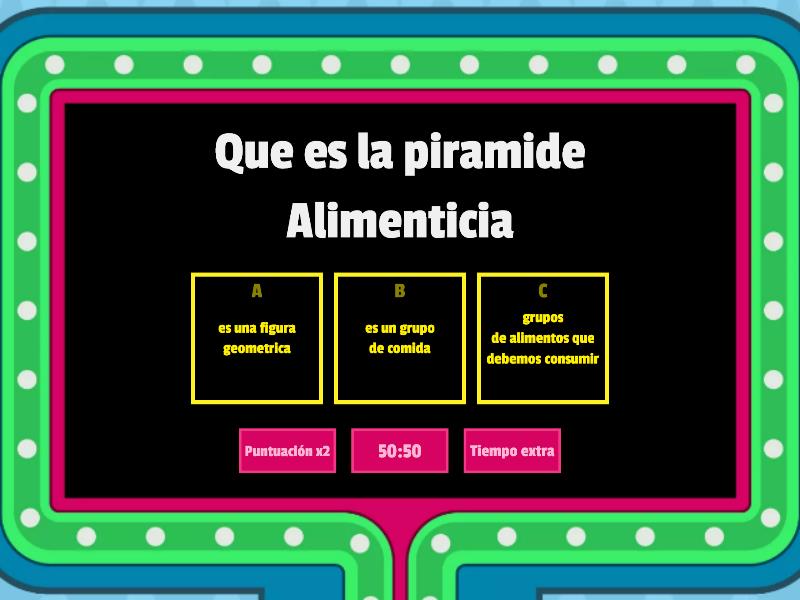 Piramide Alimenticia - Gameshow Quiz