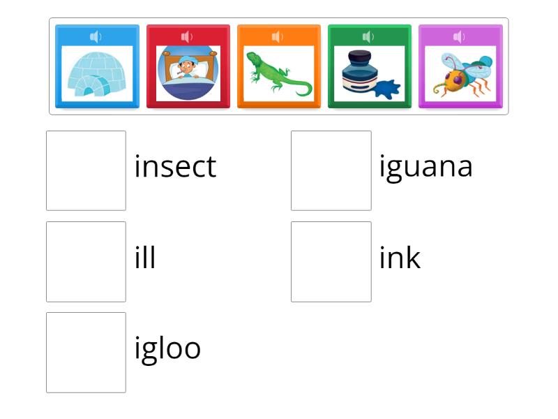 Oxford Phonics World - Letter Ii - Match up