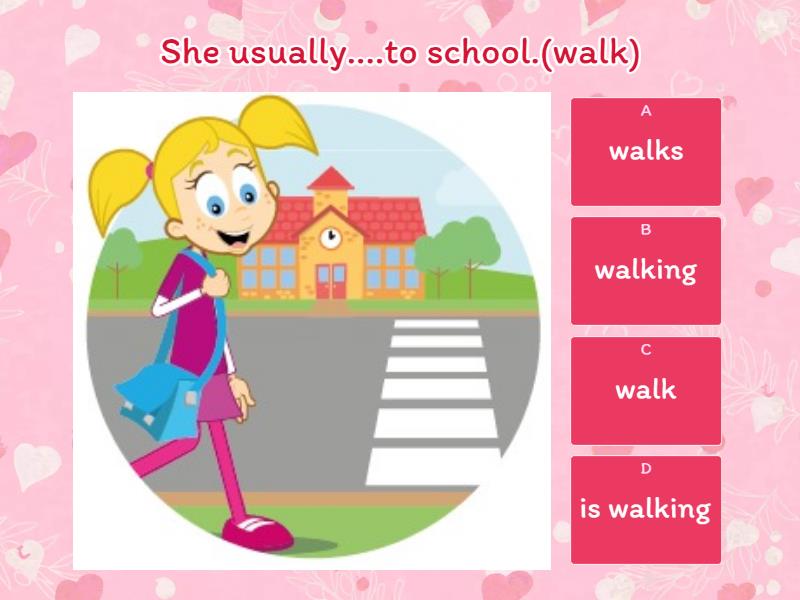 Present Simple vs Present Continuous - Quiz