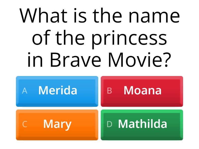 Brave 5th grade quiz