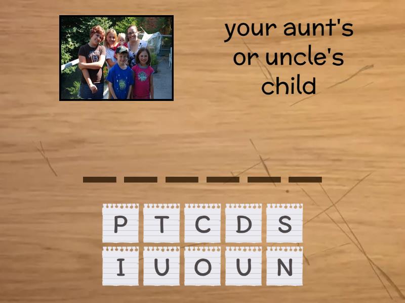 The family - Spell the word