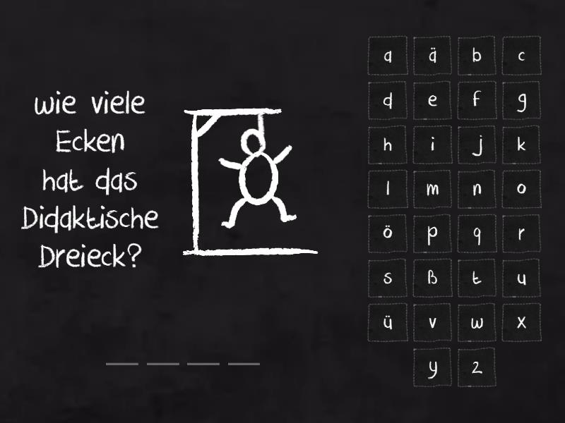 Didaktisches Dreieck Hangman