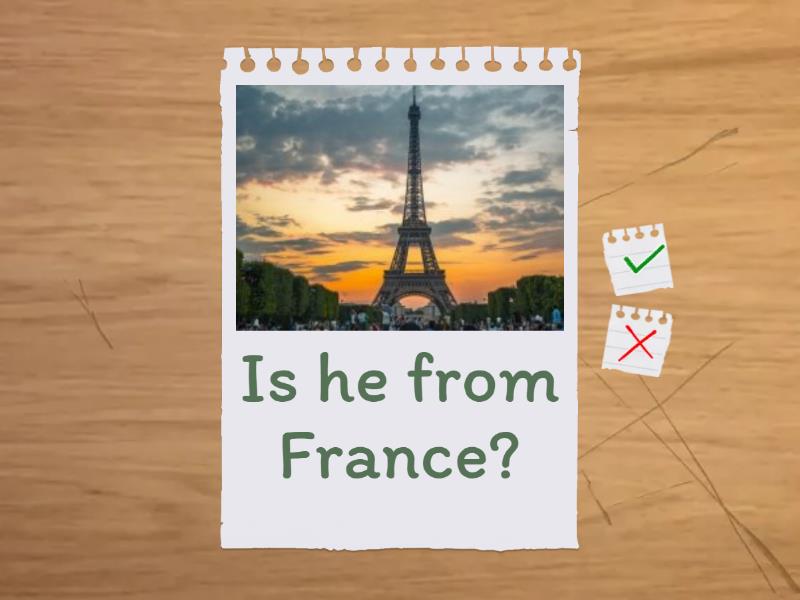 Are you from France? Flash cards
