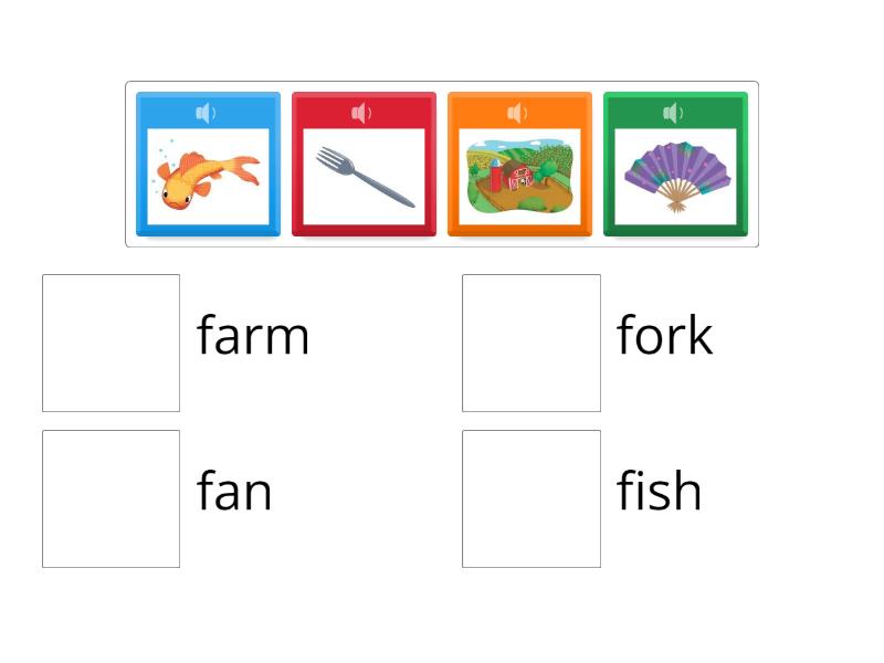 Oxford Phonics Letter Ff - Match up