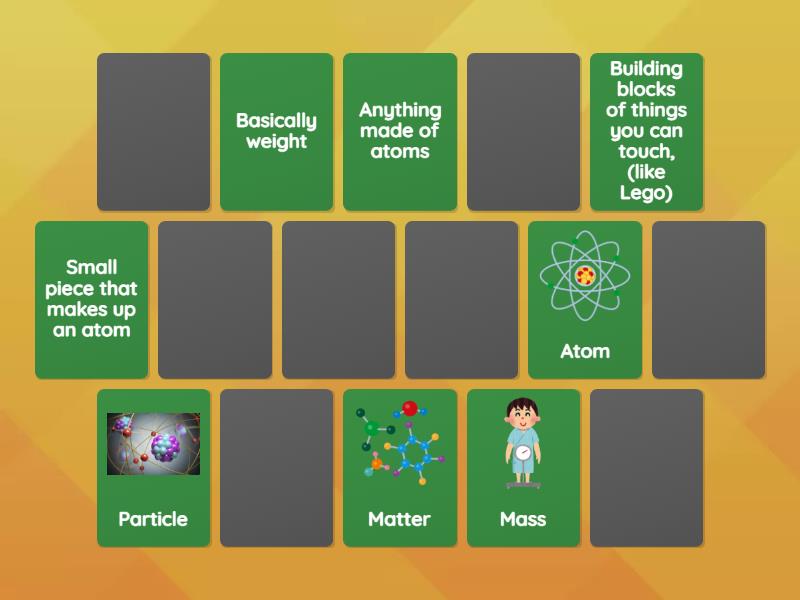 Word match memory atoms matching pairs