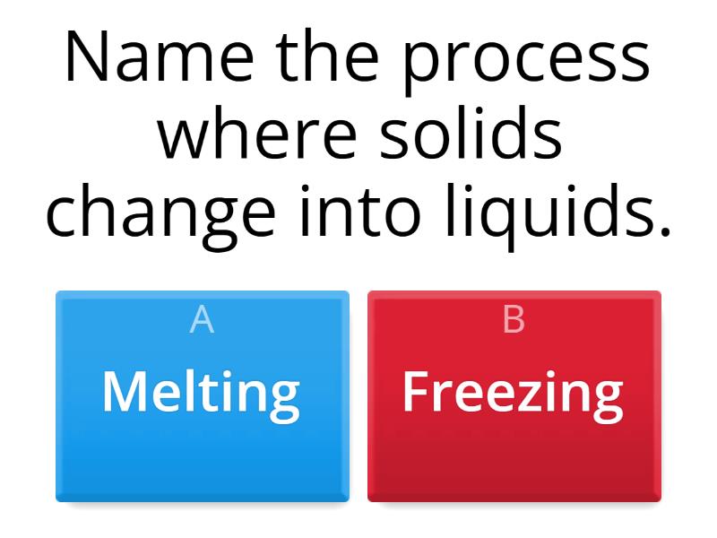 Melting And Freezing - Quiz