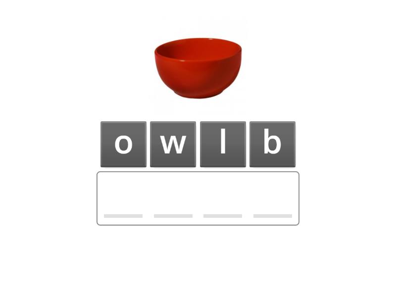 STARTERS UNIT 4 vocab KITCHEN OBJECTS Anagram