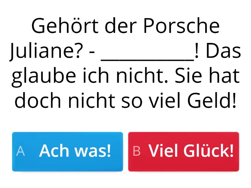 Menschen A1 Lektion 19 - Erstaunt Reagieren - Quiz