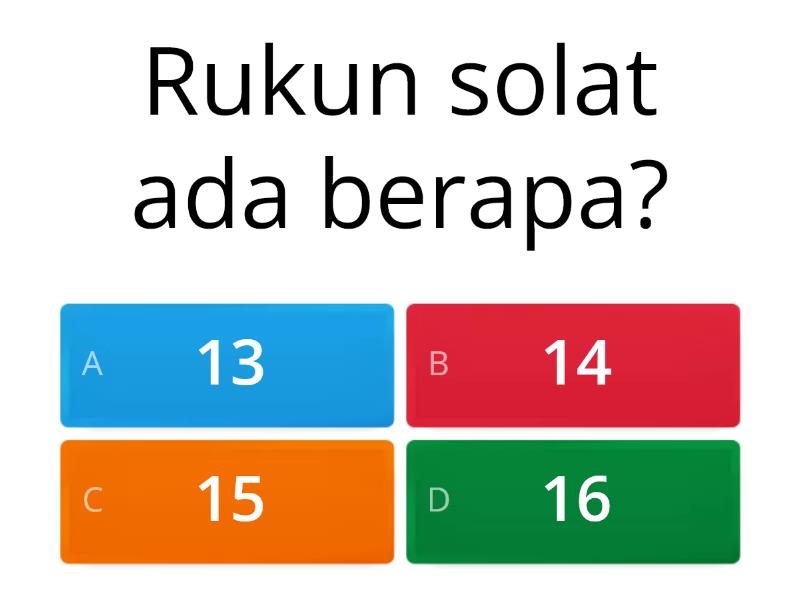 Ibadah - Tahun 3 - Quiz