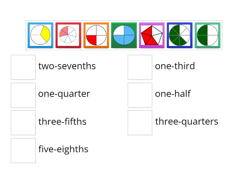 P2 Fractions in words - Match up