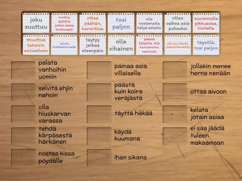 Suomalaisia Sanontoja 2 - Match Up