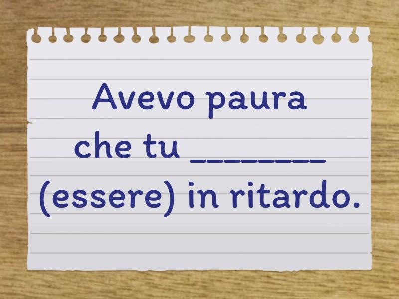 Il Congiuntivo Presente, Passato, Imperfetto - Flash Cards