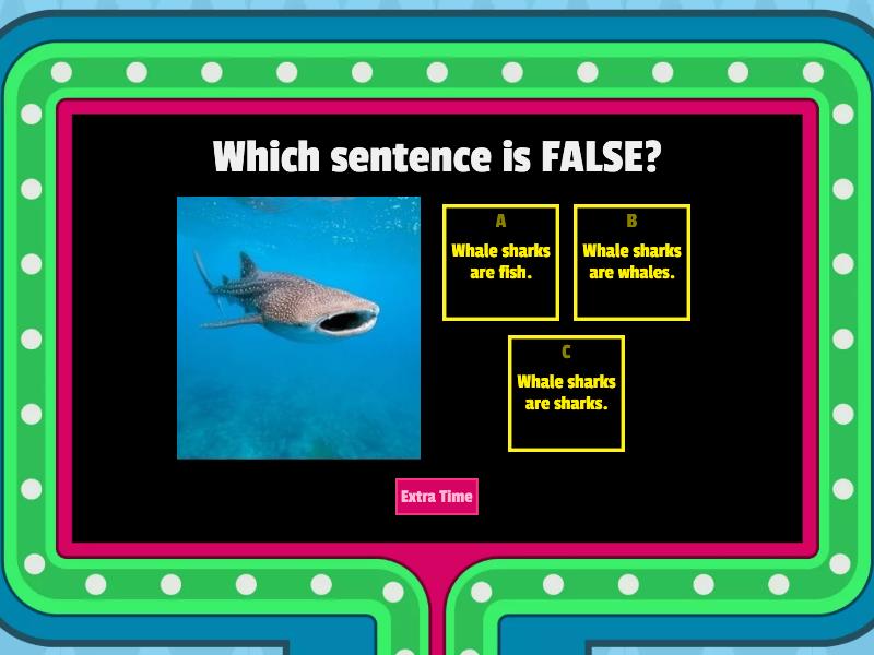 Whale Sharks Quiz - Gameshow quiz